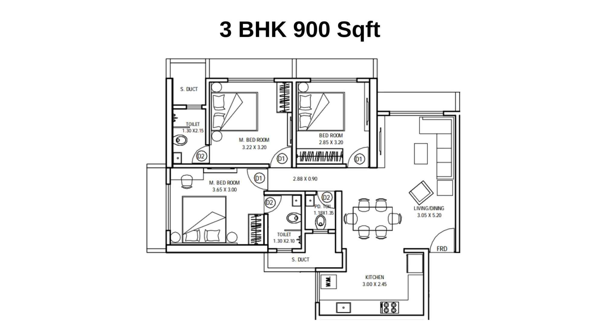Bhoomi-Lakescape-3-BHK-900-Sqft-Typical-Floor-Plan